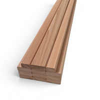 Red Grandis Bench Slats Set 1220mm Hardwood Garden Bench Slat Set Rounded Edges