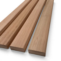 Red Grandis Bench Slats Set 1220mm Hardwood Garden Bench Slat Set Rounded Edges
