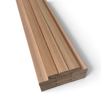Red Grandis Bench Slats Set 1220mm Hardwood Garden Bench Slat Set Rounded Edges