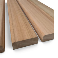 Red Grandis Bench Slats Set 1220mm Hardwood Garden Bench Slat Set Rounded Edges
