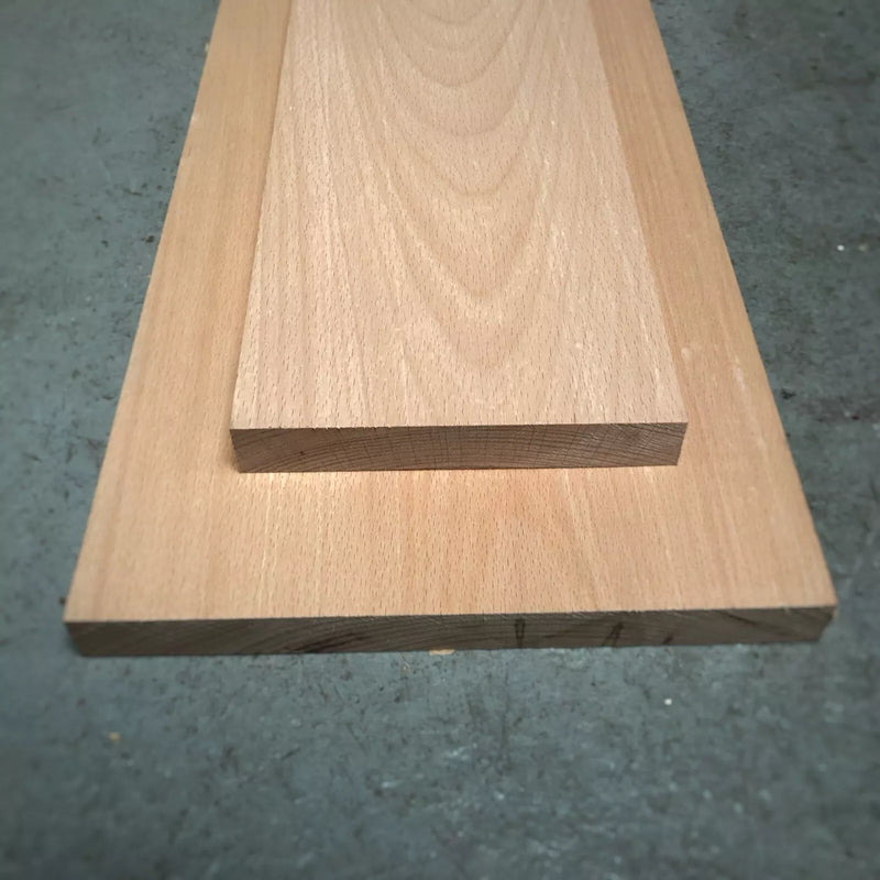 Solid Beech Hardwood Timber - Kiln Dried - 27mm (2.7cm) Thick