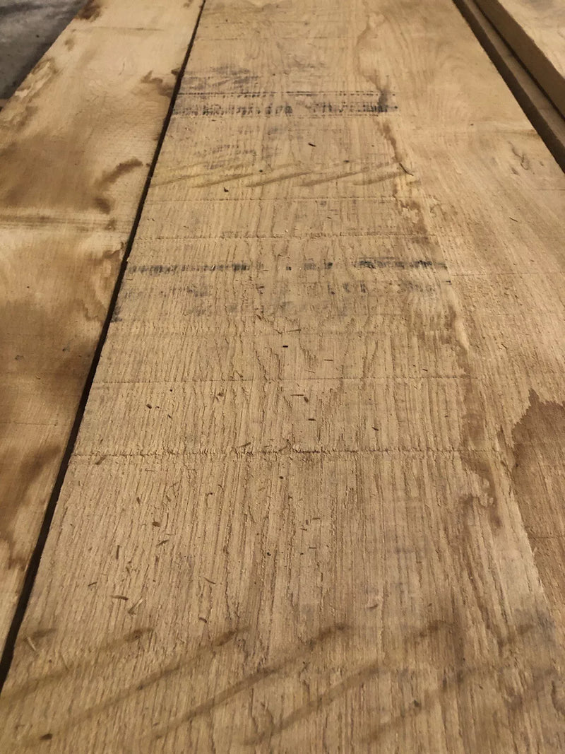 Oak boards (European) , Kiln Dried Oak , Rough Sawn - 27mm (2.7cm) Thick