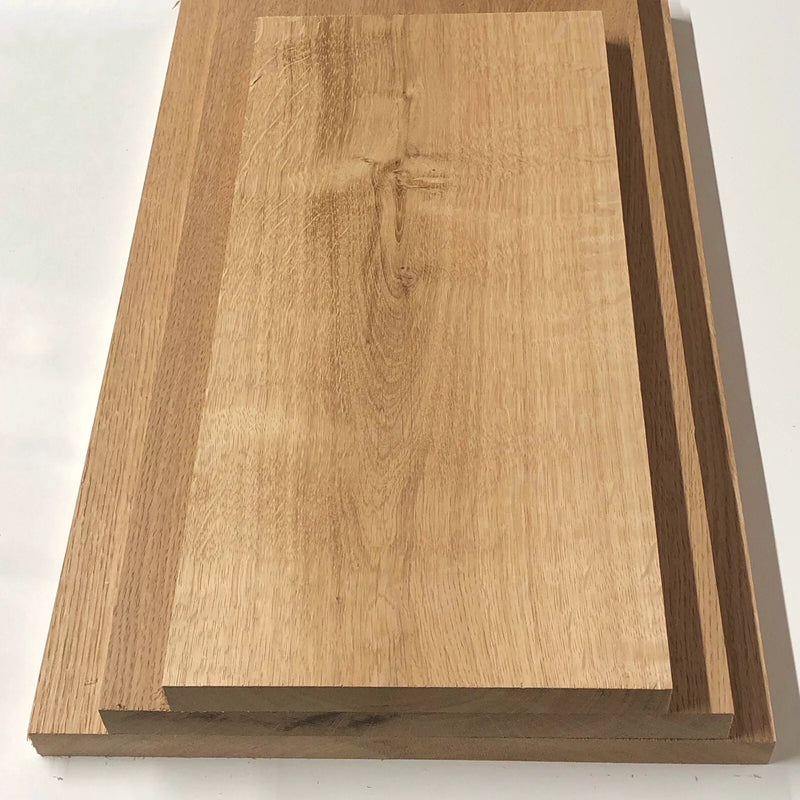 Oak boards (European) , Kiln Dried Oak , Planed Solid Oak - 22mm (2.2cm) Thick