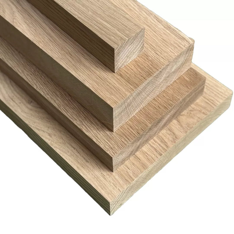 Oak boards (European), Kiln Dried Oak, Planed Solid Oak - 35mm (3.5cm) Thick