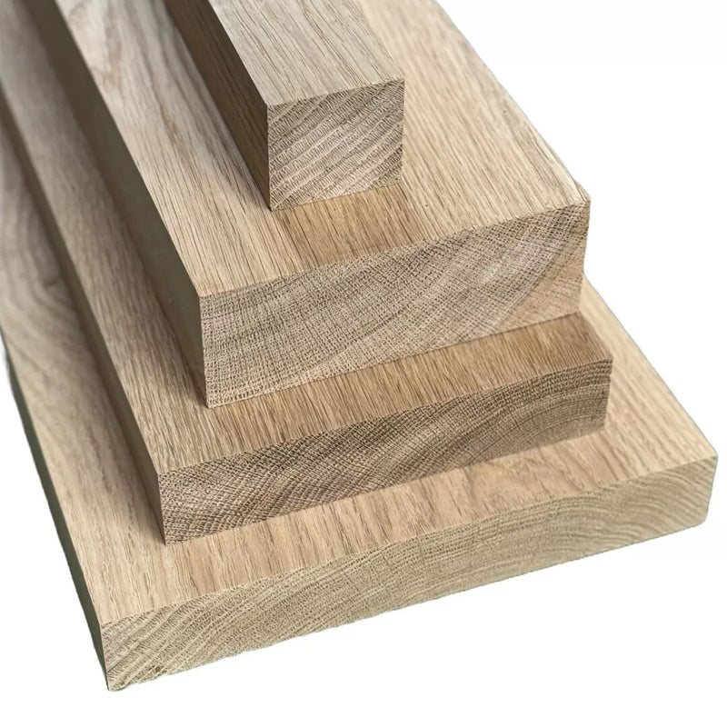 Oak boards (European), Kiln Dried Oak, Planed Solid Oak - 35mm (3.5cm) Thick