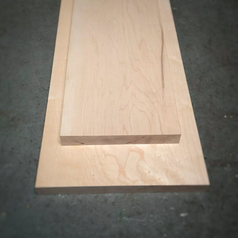 Maple boards, Kiln Dried Maple, Planed Solid Maple - 33mm (3.3cm) Thick