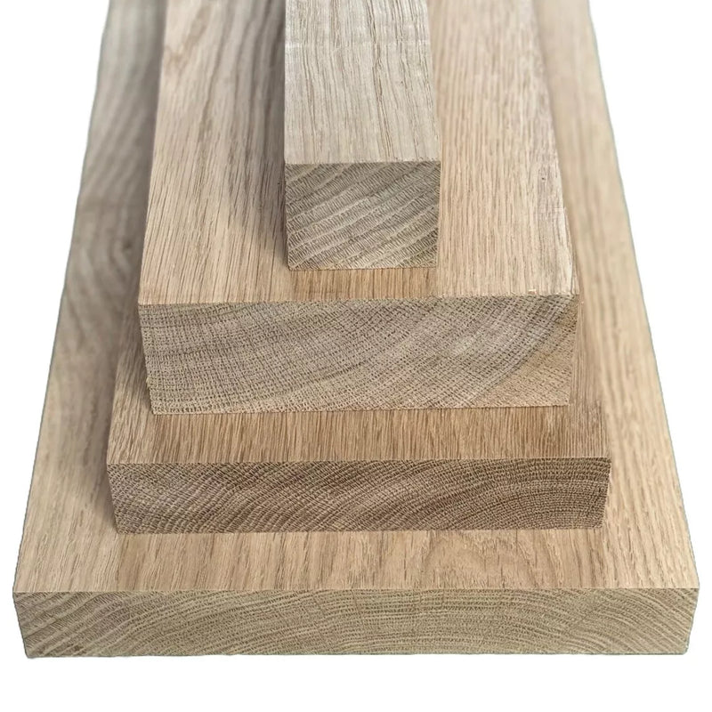 Oak boards (European), Kiln Dried Oak, Planed Solid Oak - 35mm (3.5cm) Thick